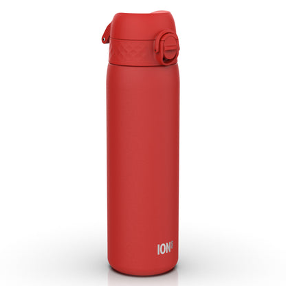 Leak Proof Slim Thermal Steel Water Bottle, Insulated, Red, 500ml (17oz)