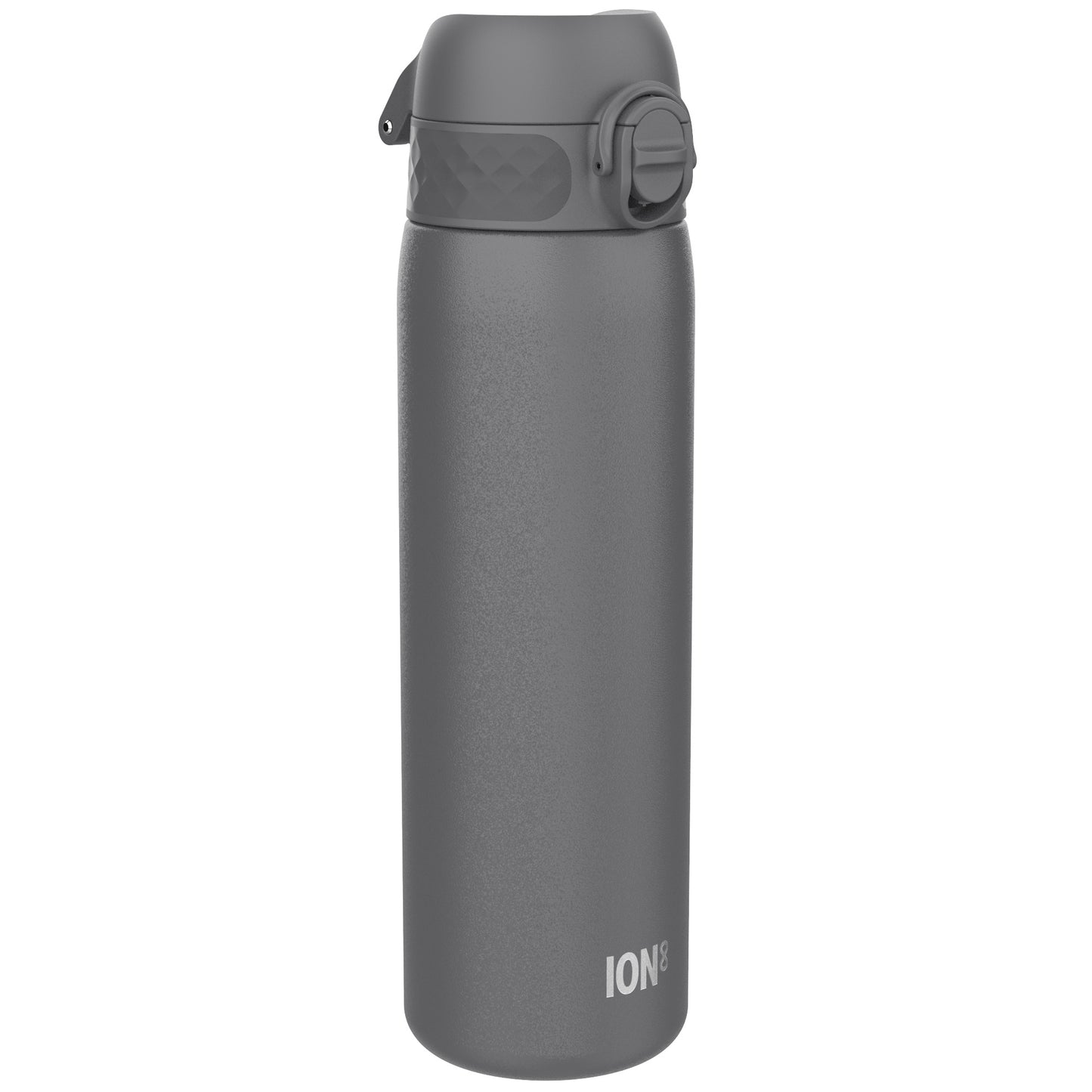 Leak Proof Slim Water Bottle, Stainless Steel, Grey, 600ml (20oz)