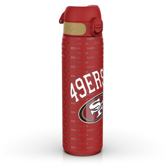 Leak Proof NFL Water Bottle, Stainless Steel, San Francisco 49ers, 600ml (20oz)