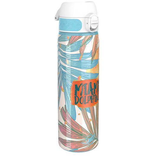 Leak Proof NFL Water Bottle, Stainless Steel, Miami Dolphins, 600ml (20oz)