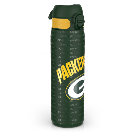 Leak Proof NFL Water Bottle, Stainless Steel, Green Bay Packers, 600ml (20oz)