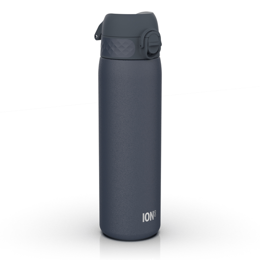 Leak Proof Slim Water Bottle, Stainless Steel, Ash Navy, 600ml (20oz)