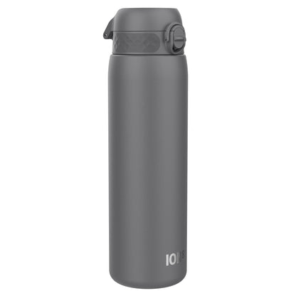 Leak Proof 1 Litre Water Bottle, Stainless Steel, Grey, 1L