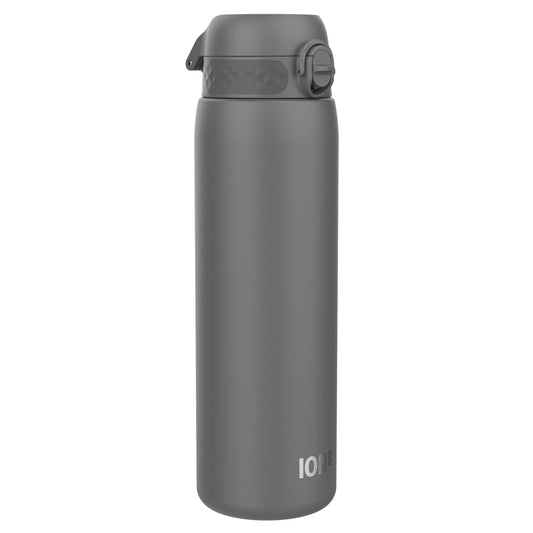 Leak Proof 1 Litre Water Bottle, Stainless Steel, Grey, 1L