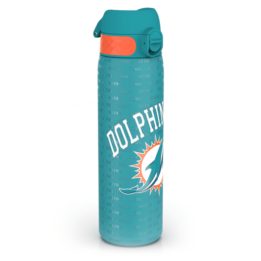 Leak Proof NFL Water Bottle, Stainless Steel, Miami Dolphins, 600ml (20oz)