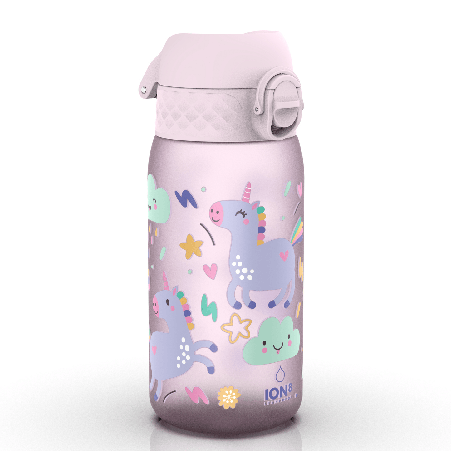 Leak Proof Kids Water Bottle, Recyclon, Unicorns, 350ml (12oz)