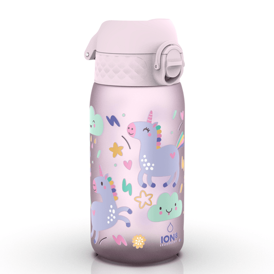 Leak Proof Kids Water Bottle, Recyclon, Unicorns, 350ml (12oz)