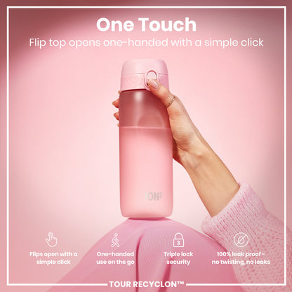 Leak Proof Water Bottle, Recyclon, Rose Quartz, 750ml (24oz)