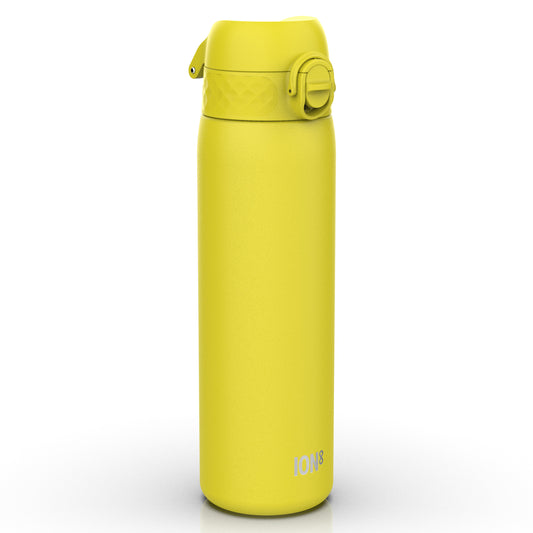 Leak Proof Slim Thermal Steel Water Bottle, Insulated, Yellow, 500ml (17oz)