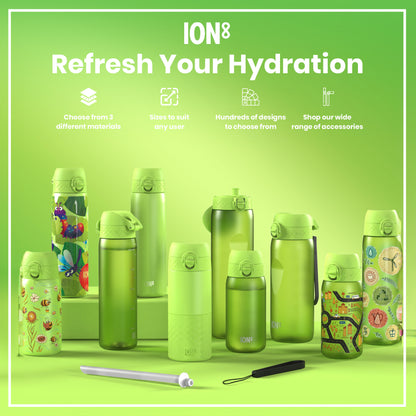 Leak Proof Water Bottle, Recyclon, Green, 750ml (24oz)