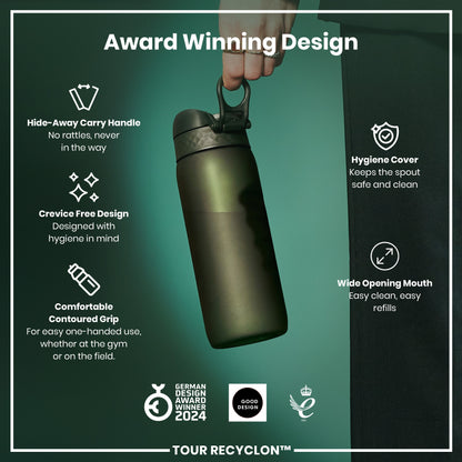 Leak Proof Water Bottle, Recyclon, Dark Green, 750ml (24oz)