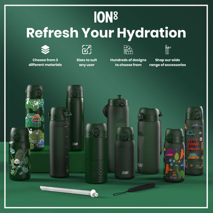 Leak Proof Water Bottle, Recyclon, Dark Green, 750ml (24oz)