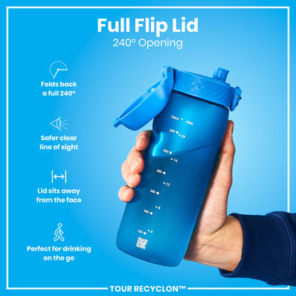 Leak Proof Water Bottle, Recyclon, Blue, 750ml (24oz)