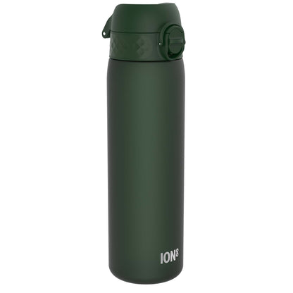 Leak Proof Slim Water Bottle, Recyclon, Dark Green, 500ml (18oz)