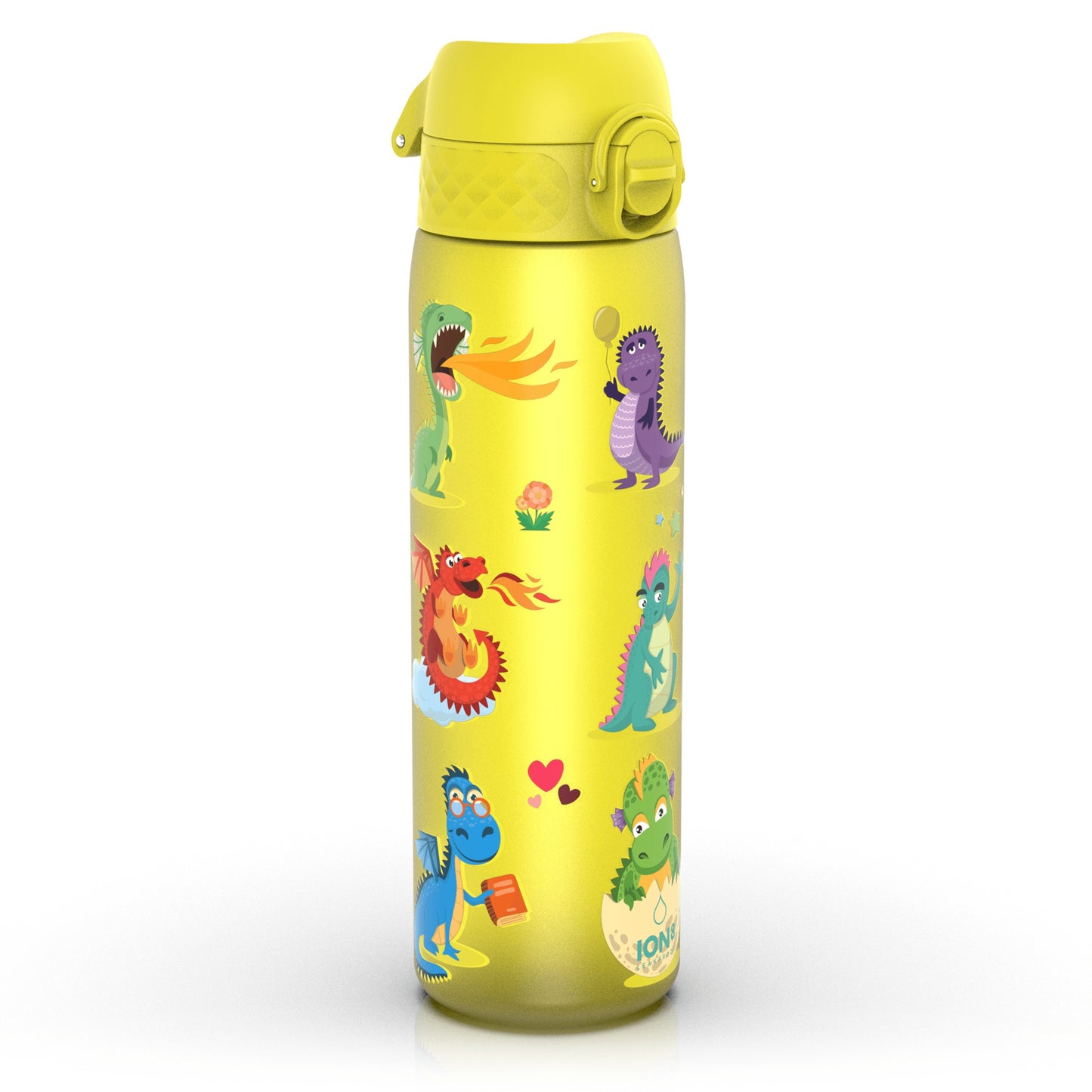 Leak Proof Slim Water Bottle, Recyclon, Dragons, 500ml (18oz)