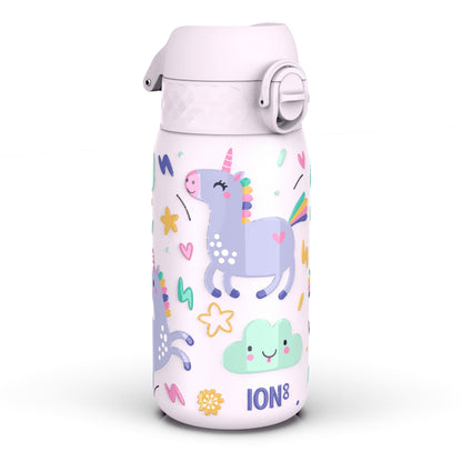 Leak Proof Thermal Steel Water Bottle, Insulated Steel, Unicorns, 320ml (11oz)