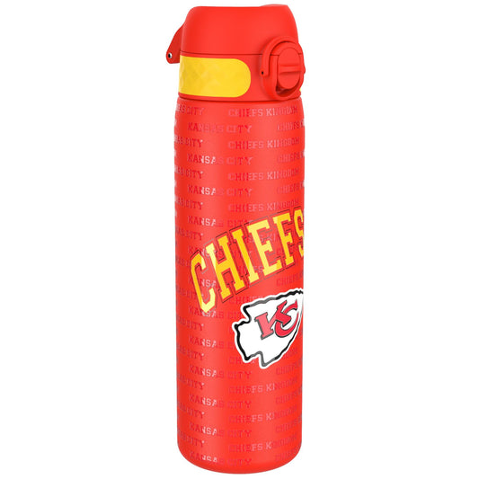 Leak Proof NFL Water Bottle, Stainless Steel, Kansas City Chiefs, 600ml (20oz)