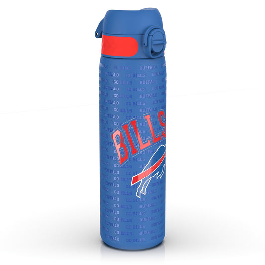 Leak Proof NFL Water Bottle, Stainless Steel, Buffalo Bills, 600ml (20oz)