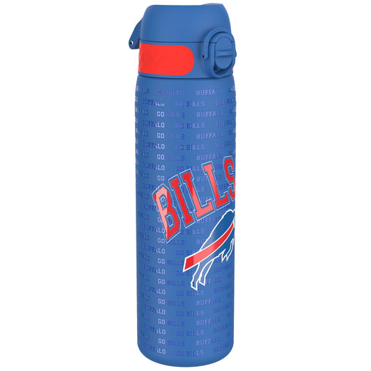 Leak Proof NFL Water Bottle, Stainless Steel, Buffalo Bills, 600ml (20oz)