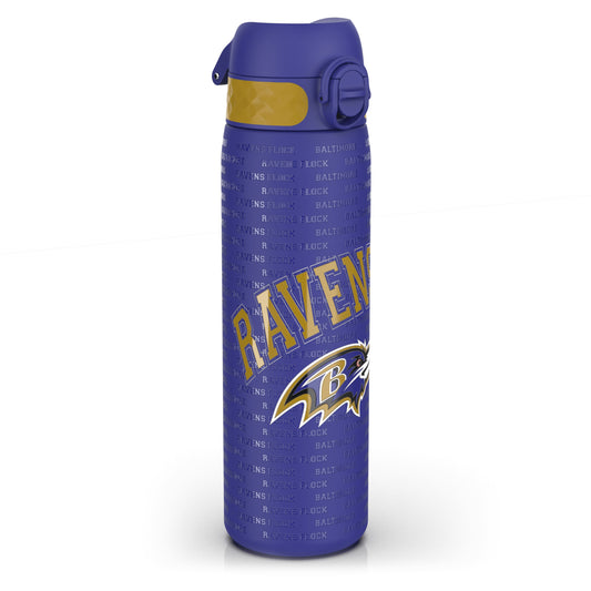 Leak Proof NFL Water Bottle, Stainless Steel, Baltimore Ravens, 600ml (20oz)