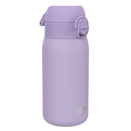 Leak Proof Kids Water Bottle, Stainless Steel, Light Purple, 400ml (13oz)