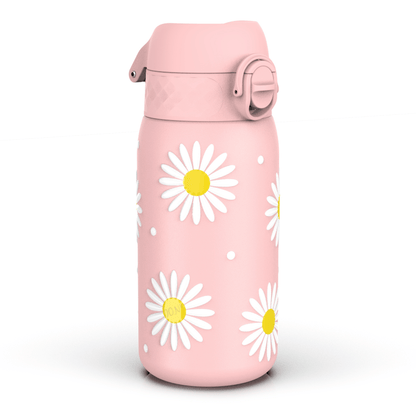 Leak Proof Kids Water Bottle, Stainless Steel, Daisies, 400ml (13oz)