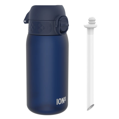 Leak Proof Small Water Bottle With Straw, Recyclon, Navy, 350ml (12oz)