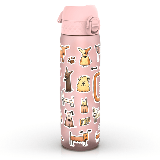 Leak Proof Slim Water Bottle, Recyclon, Dogs, 500ml (18oz)