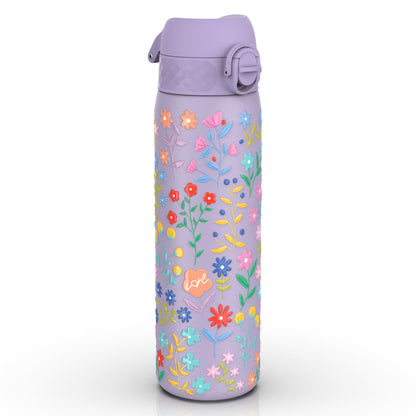 Leak Proof Slim Thermal Water Bottle, Insulated Steel, Ditsy Floral, 500ml (17oz)