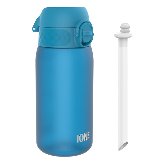 Leak Proof Small Water Bottle With Straw, Recyclon, Blue, 350ml (12oz)