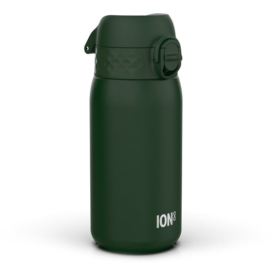 Leak Proof Thermal Steel Water Bottle, Insulated, Dark Green, 320ml (11oz)