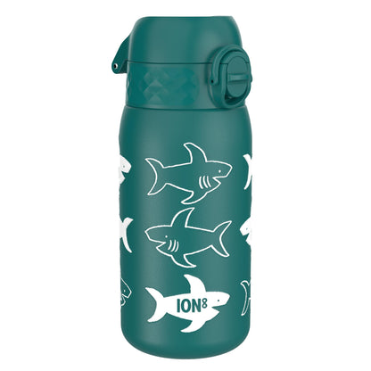 ION8 Leak Proof Thermal Steel Water Bottle, Vacuum Insulated, Sharks, 320ml (11oz)