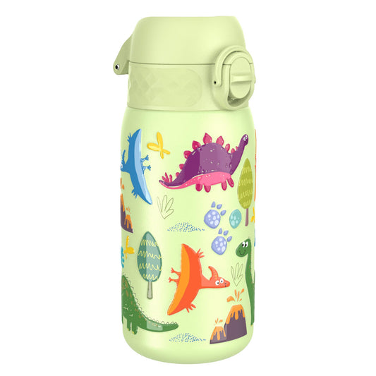 ION8 Leak Proof Thermal Steel Water Bottle, Vacuum Insulated, Dinosaurs, 320ml (11oz)