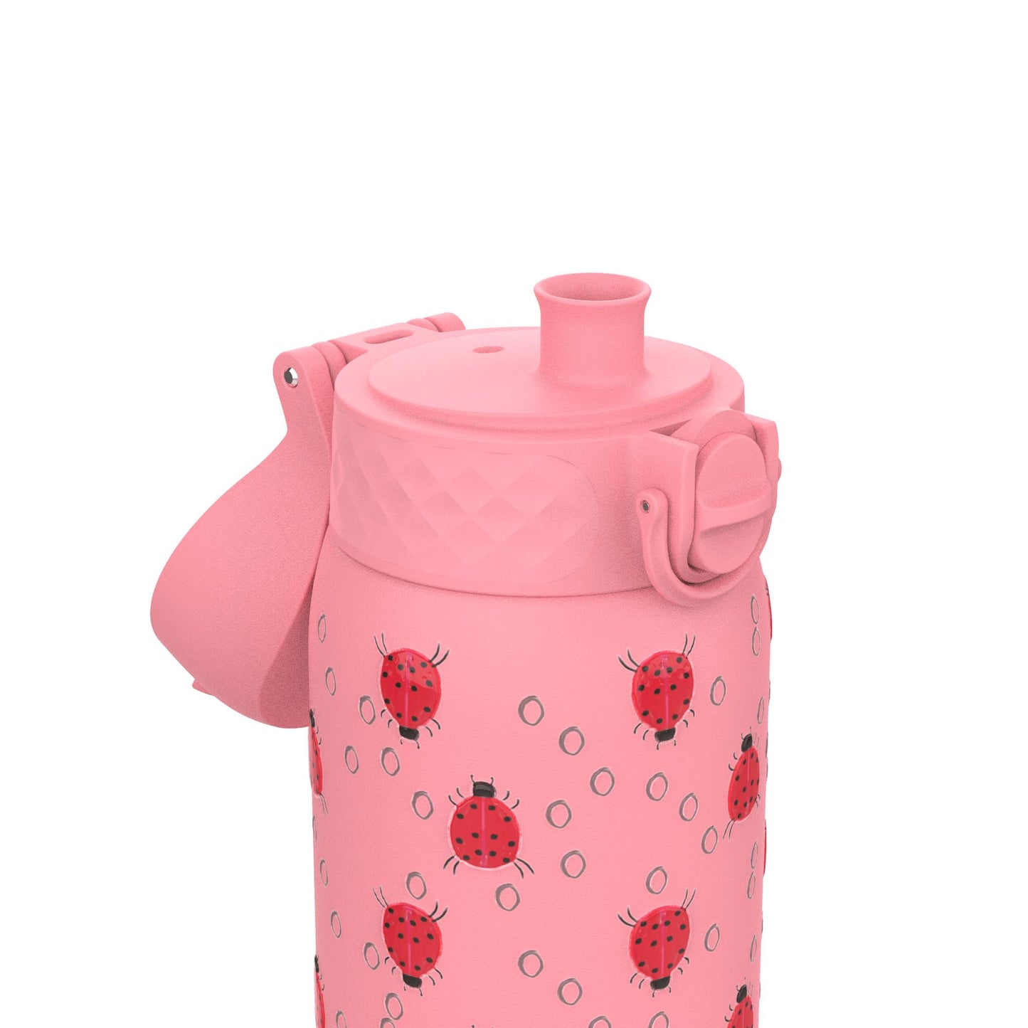 Leak Proof Kids Water Bottle, Stainless Steel, Ladybugs, 400ml (13oz)