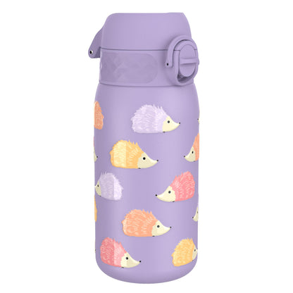 Leak Proof Kids Water Bottle, Stainless Steel, Hedgehogs, 400ml (13oz)