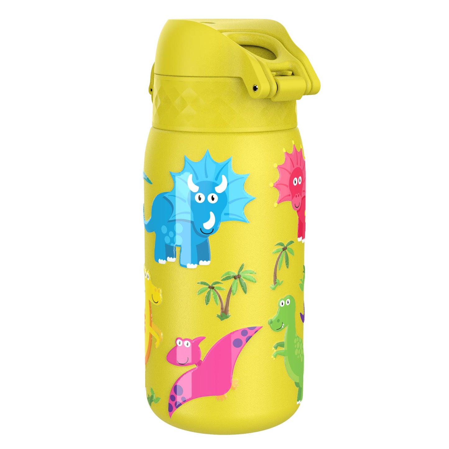 Leak Proof Kids Water Bottle, Stainless Steel, Dinosaurs, 400ml (13oz)