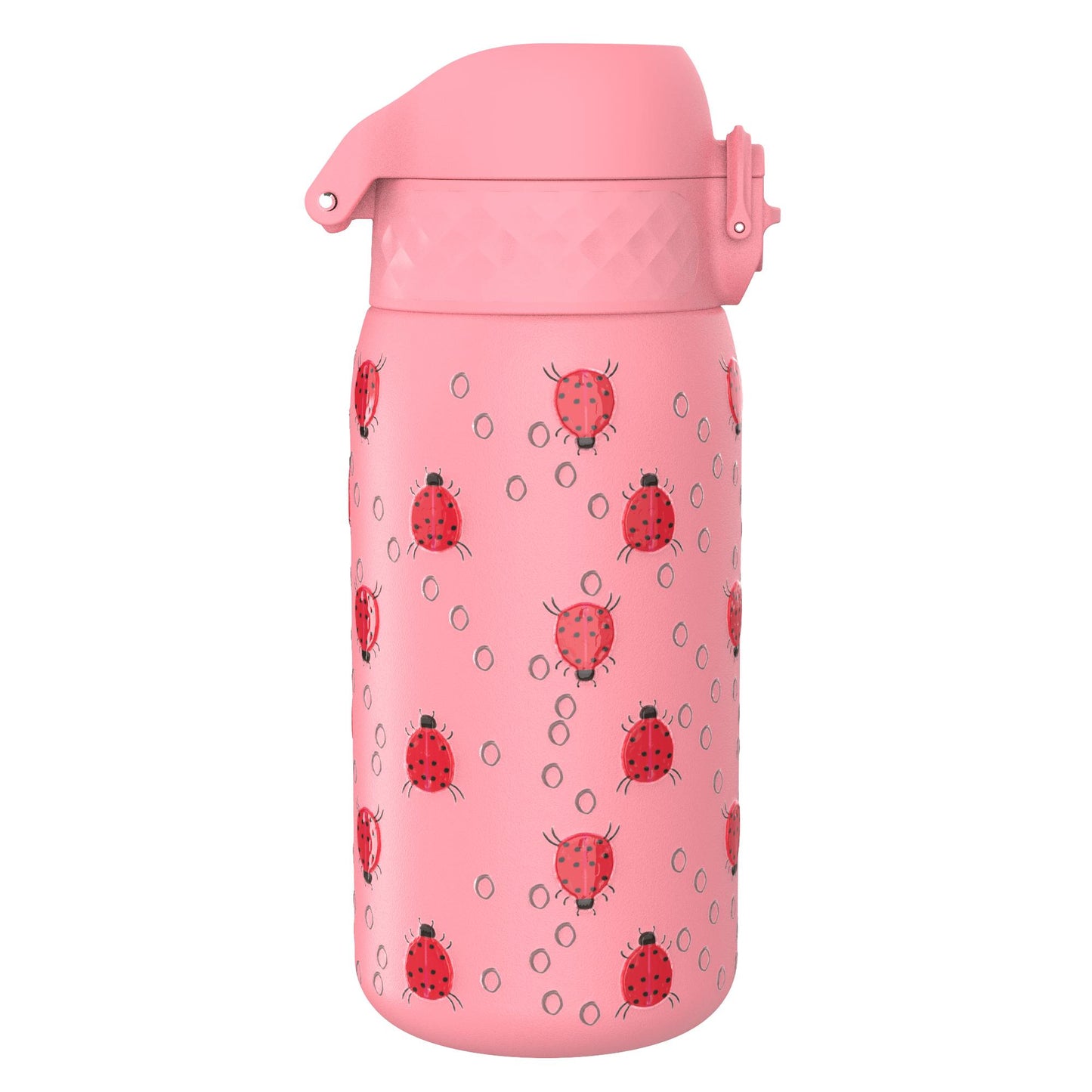 Leak Proof Thermal Steel Water Bottle, Vacuum Insulated, Ladybugs, 320ml (11oz)