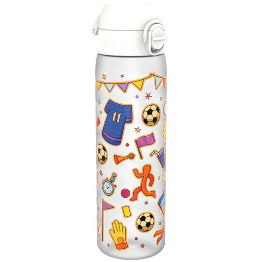 Leak Proof Slim Water Bottle, Recyclon, Football, 500ml (18oz)