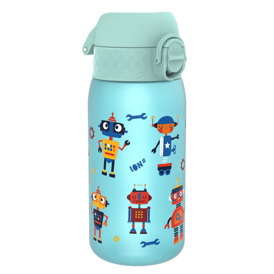 Leak Proof Kids Water Bottle, Recyclon, Robots, 350ml (12oz)