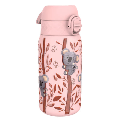 Leak Proof Kids Water Bottle, Stainless Steel, Koalas, 400ml (13oz)