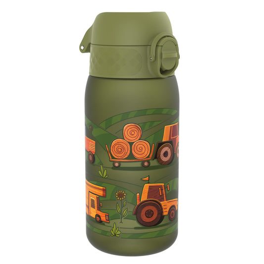 Leak Proof Kids Water Bottle, Recyclon, Farming Machines, 350ml (12oz)