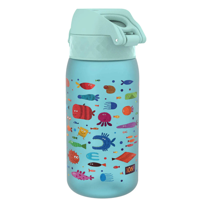 Leak Proof Kids Water Bottle, Recyclon™, Fish, 350ml (12oz) - ION8