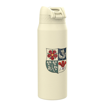 Lions X ION8 Insulated Steel Water Bottle, British & Irish Lions, Crest, 750ml (24oz)