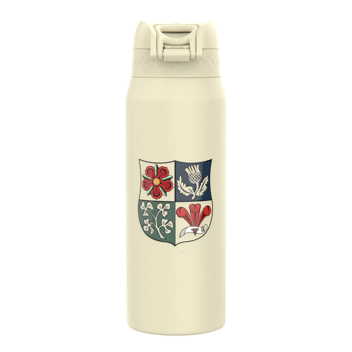 Lions X ION8 Insulated Steel Water Bottle, British & Irish Lions, Crest, 750ml (24oz)