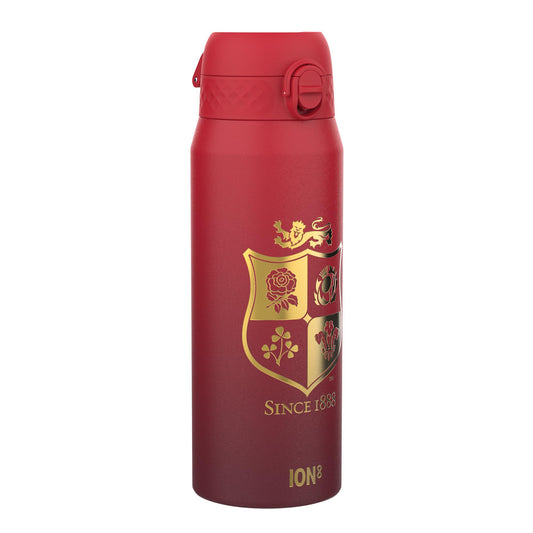 Lions X ION8 Insulated Steel Water Bottle, British & Irish Lions, Sea of Red, 750ml (24oz)