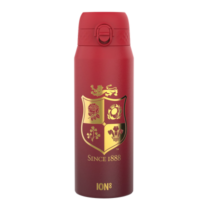 Lions X ION8 Insulated Steel Water Bottle, British & Irish Lions, Sea of Red, 750ml (24oz)