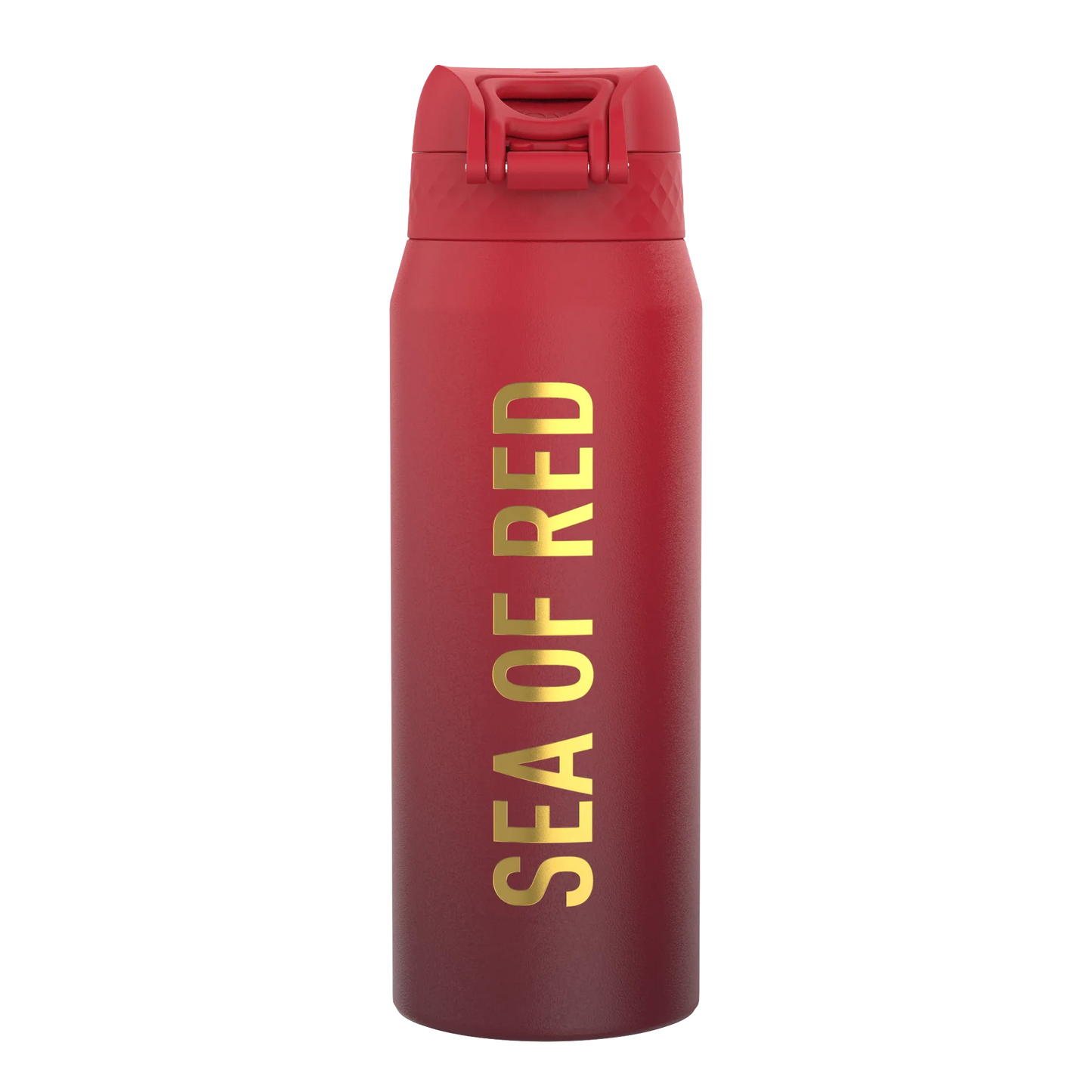 Lions X ION8 Insulated Steel Water Bottle, British & Irish Lions, Sea of Red, 750ml (24oz)