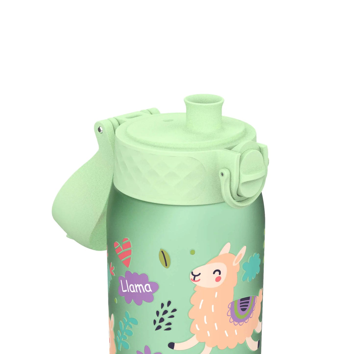 Leak Proof Kids Water Bottle, Recyclon™, Llamas, 350ml (12oz) Ion8