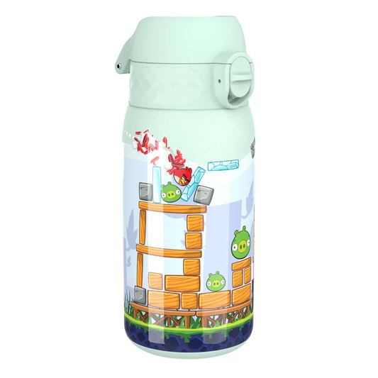 Ion8 Botella de agua Angry Birds a prueba de fugas, sin BPA, rojo pequeño,  12 onzas