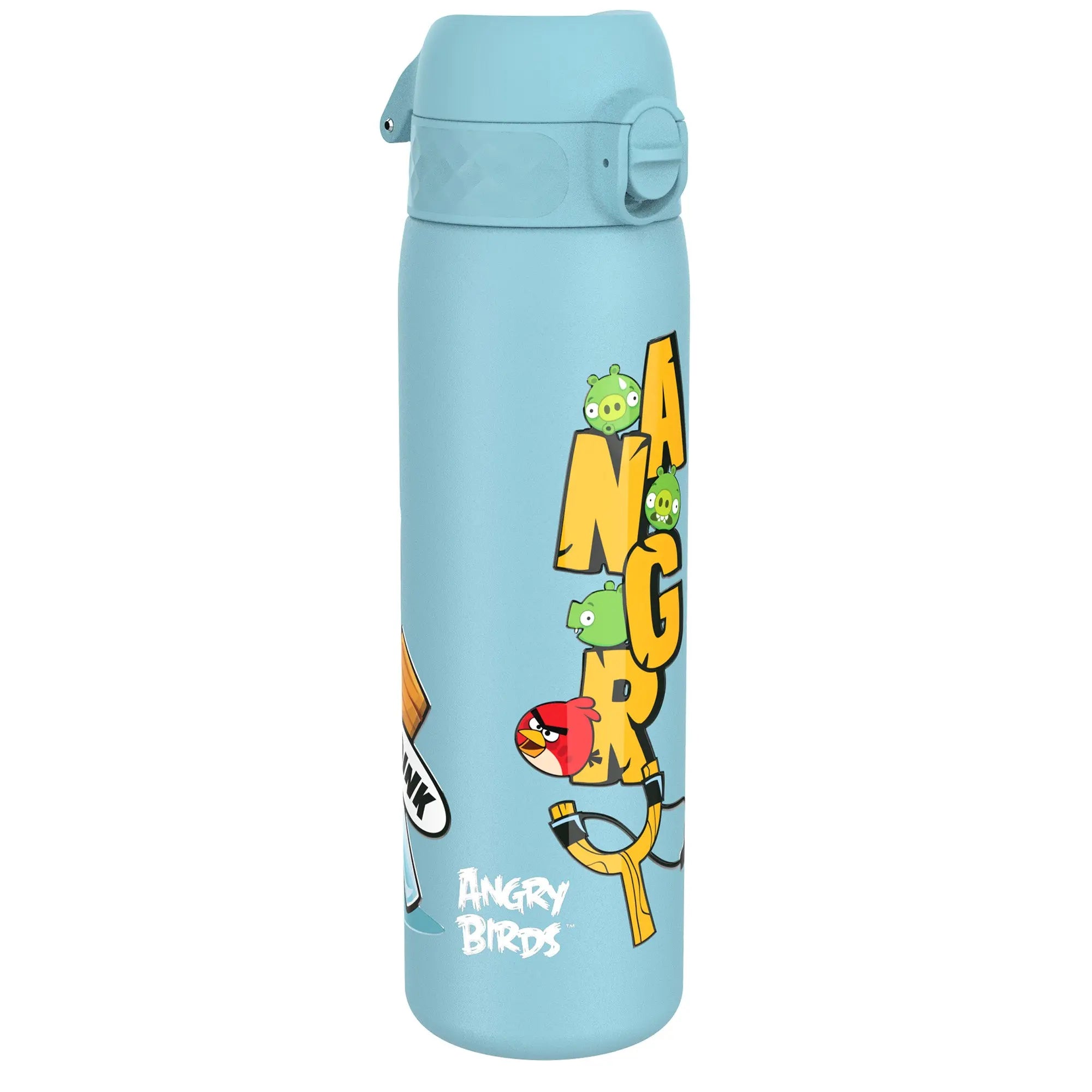 Leak Proof Slim Water Bottle, Stainless Steel, Angry Birds Angry, – ION8